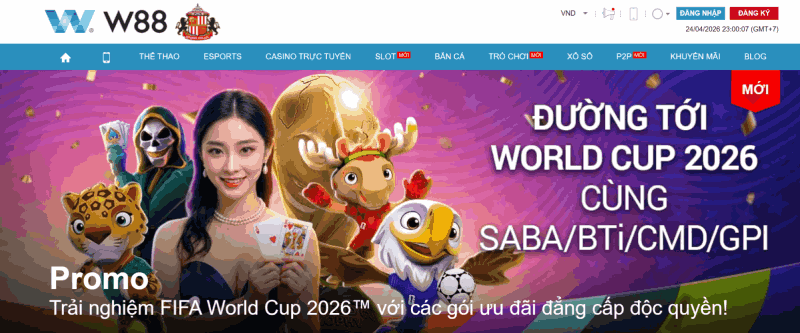 nhà cái cá cược thể thao uy tín W88