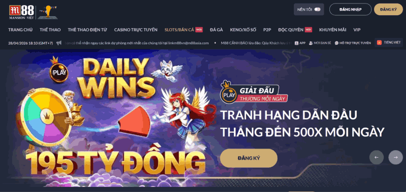 cổng game nổ hũ M88