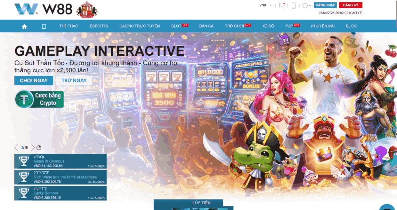 cổng game nổ hũ W88