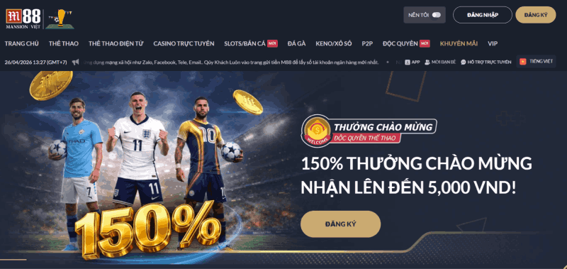 Nhà cái khuyến mãi M88